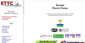 Instant Poetry Forms